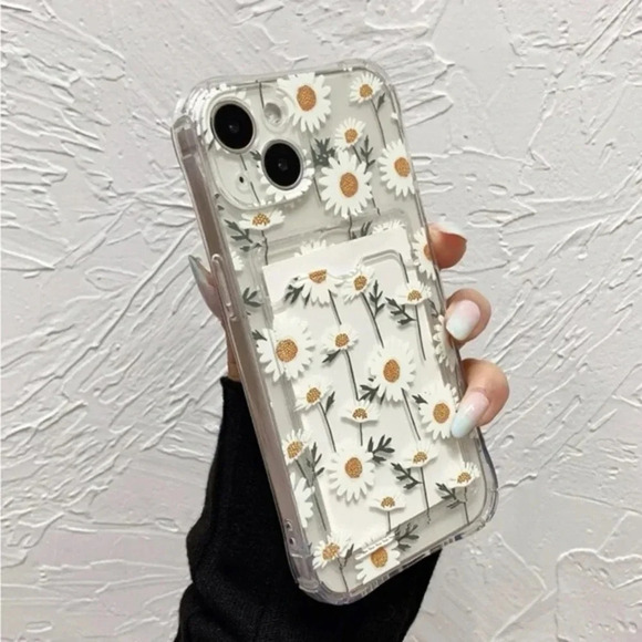 Accessories - ⚠️Clearance🌟iPhone 13/Pro/Pro Max Sunflower Phone Case With Card Slot